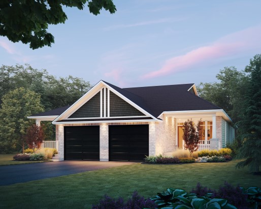 Sage Elevation A Bungalow Semi by Tamarack Homes